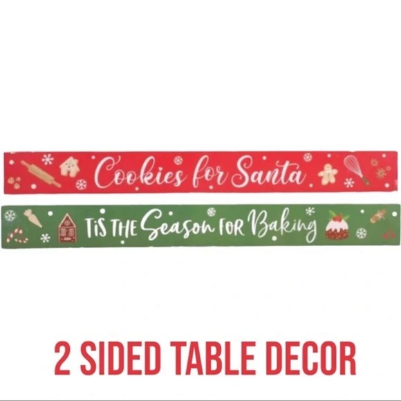 🆕DOUBLE SIDED HOLIDAY TABLE TOP DECORATION WITH 6 COOKIE CUTTERS! - Picture 4 of 11